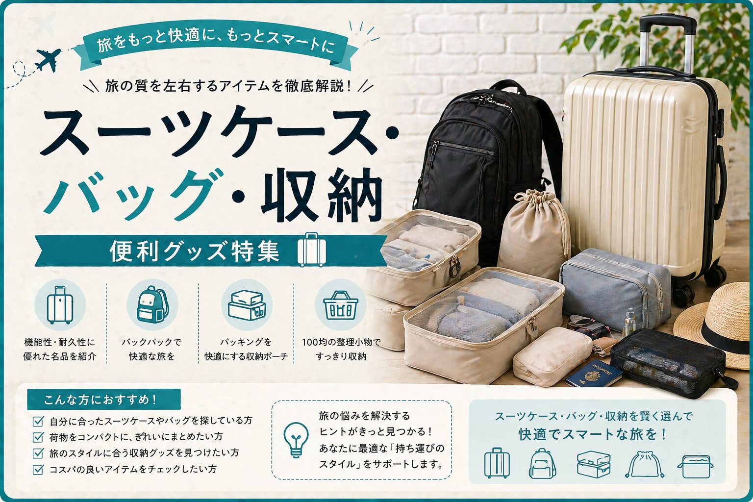 スーツケース・バッグ・収納