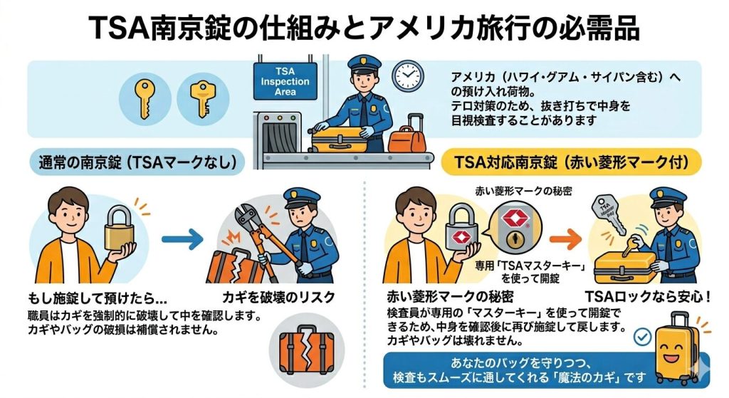 アメリカ旅行の必需品！TSA南京錠おすすめ10選│スーツケースの盗難